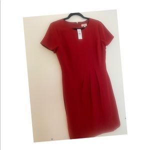 Red A-line Loft dress